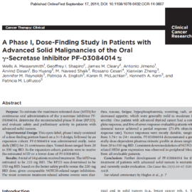 _gammasecretase inhibitor in desmoid